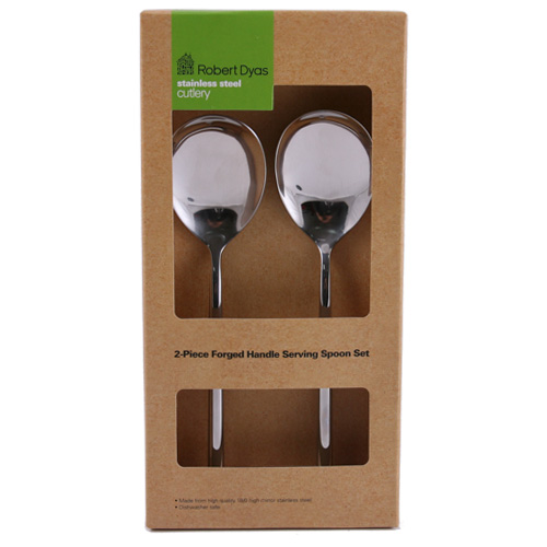 Robert Dyas 2-Piece Forged Handle Serving Spoon