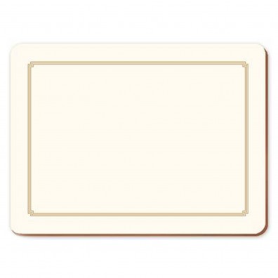 Cream and Gold Tablemat Set of 4