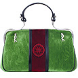Caravel - Emerald & Red Velvet Handbag