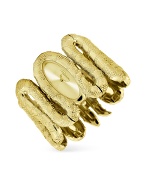 Roberto Cavalli Cleopatra - Gold Plated Snake Cuff Bracelet Watch