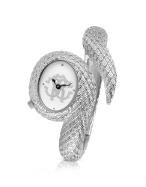 Roberto Cavalli Eva Snake - Logo Stainless Steel Bracelet Dress