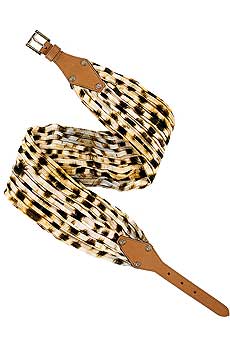 Roberto Cavalli Leopard chiffon belt
