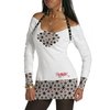 RocaWear Womens Mosaic Tie Up Top