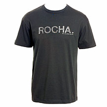 Rocha.John Rocha Grey stitch logo t-shirt