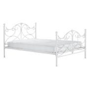 , King Bed, White & mattress