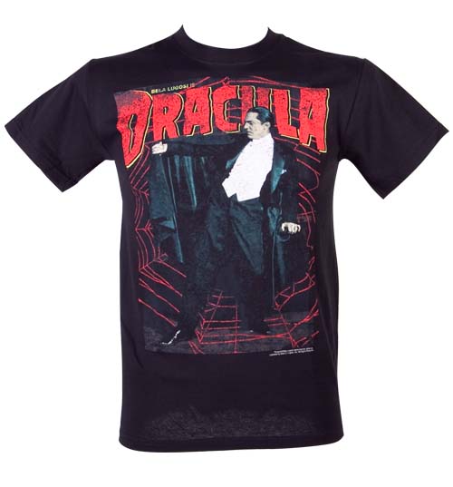 Mens Dracula Web T-Shirt from Rock Rebel