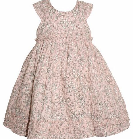 Rock A Bye Baby Girls Champagne Pink Dress with Fixed Underskirt (18-24 Months)