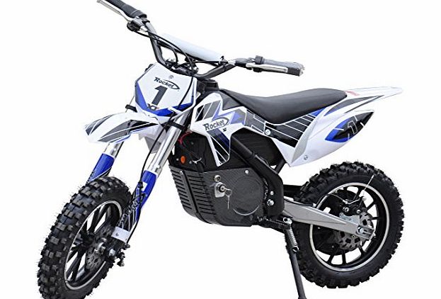 Rocket DB500 Electric Dirt Bike 36v Motorbike Ride on Lithium Batteries - 4 Colours (Blue)
