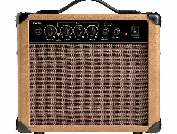 Rocket  GA10A 10W Acoustic Guitar Amplifier - Brown