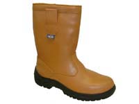 Rockfall tan lined rigger boot with steel toecap