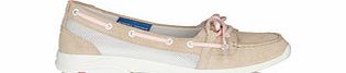 Rockport Cycle Motion cream suede boat shoes