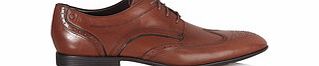 Rockport Dialed In tan leather wingtip shoes
