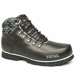 Male R/Port Boundary Signature Leather Upper Casual in Black and Silver, Brown
