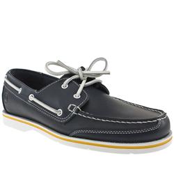 Male R/Port Bridgeport Ii Leather Upper Lace Up Shoes in Navy