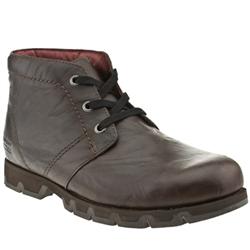 Rockport Male Rockport Bombay Leather Upper Casual Boots in Dark Brown