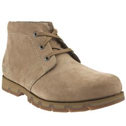 Male Rockport Bombay Nubuck Upper Casual Boots in Beige