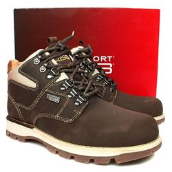 Male Rockport Burnsely Choc Oiled N Nubuck Upper Casual in Brown