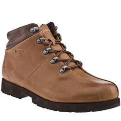 Male Rockport Trackot Leather Upper Casual Boots in Tan