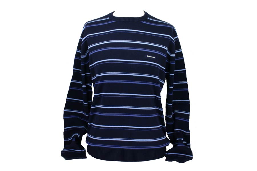 Tops - Classic Striped Crew - Navy