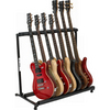 Multiple Guitar Rack Flat Pack Stand for 7 Guitars Black