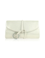 Rodo Envelope Evening Clutch w/Swarovski Crystal Ring