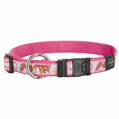 Small Rogzette Pink Nylon Dog Collar by Rogz