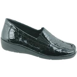 Rohde Female 9521 Patent Upper Leather Lining Casual Shoes in Black