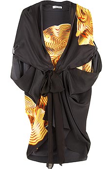 Amberine silk kimono