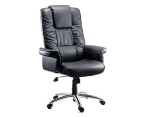 italian leather faced chair