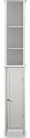 Roman at Home Tall White Shaker Style Bathroom Cabinet (Free standing)