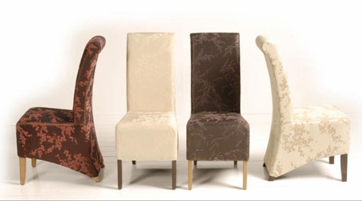 Romeo Fabric Dining Chairs - Colour Choice -