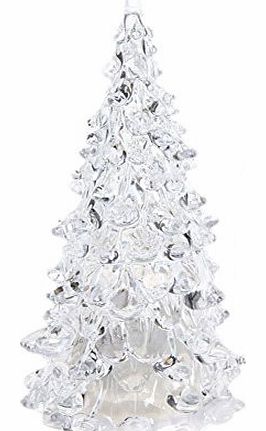Rondaful Christmas Tree Ice Crystal Colorful Changing LED Desk Decor/Table Lamp Light