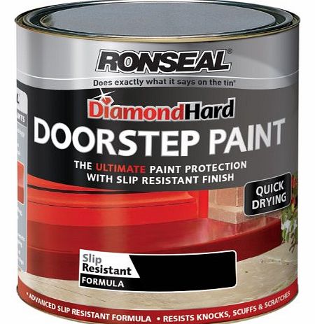 Ronseal DHDSPB750 750ml Diamond Hard Doorstep Paint - Black