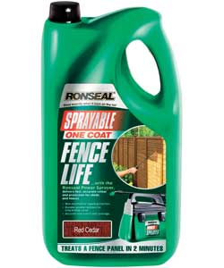 ronseal One Coat Sprayable Fencelife - Red Cedar