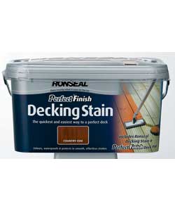 ronseal Perfect Finish Decking Stain - Country Oak