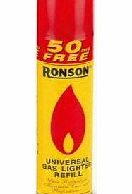 RONSON 300ml UNIVERSAL BUTANE FUEL GAS LIGHTER CANISTERS REFILL PORTABLE CAMPING (1)