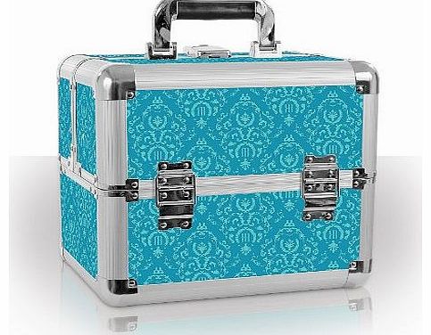 Roo Beauty Professional Beauty Case Organizer Mombasa Imperial Teal Manicure Tools Storage Box