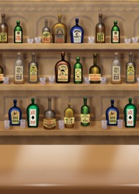 Room Setter - Western Bar With Bottles