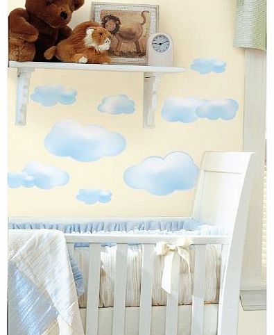 RoomMates Repositionable Childrens Wall Stickers - Clouds