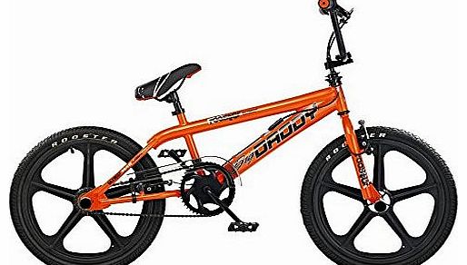 Rooster 2015 Rooster Big Daddy Kids Bmx Bike 20`` Skyway Mag Wheels Gyro Orange RS30