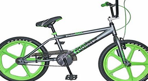 Rooster Armageddon 2014 BMX Grey with Green Skyways Mag Wheels 20``