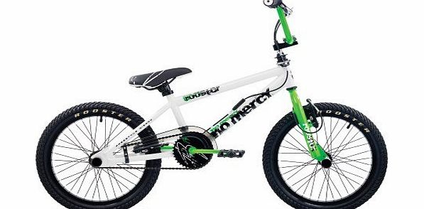 Rooster No Mercy 18`` Wheel Freestyle Gyro BMX White/Green