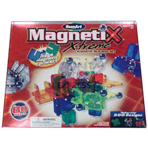 RoseArt 80 Piece Magnetix Xtreme Building Set