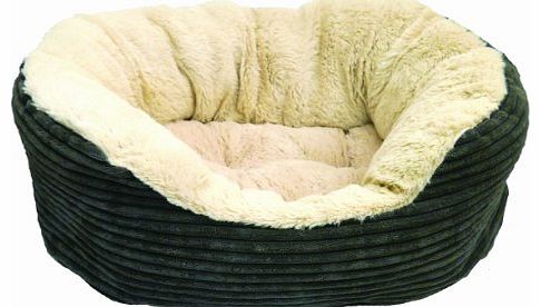  Jumbo Cord/ Plush Dog Bed