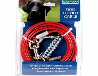 ROSEWOOD  Yard Accessories Tie-Out Cable, 30 ft