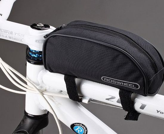 Roswheel Bicycle Cycling Frame Front Top Tube Bag Outdoor Mountain Bike Pouch 1L 12654 (Black)