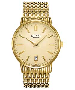 rotary Gents Gold Bracelet Watch
