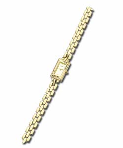 Ladies Gold Plated Quartz Bracelet Watch