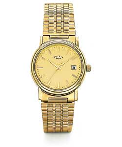 rotary Ladies Steel Gold Plated Watch