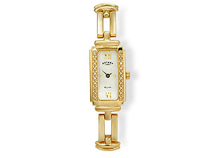LB1016707 9ct Gold Diamond Bracelet Watch